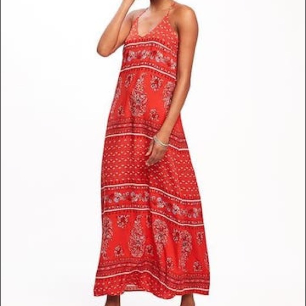 NWT Old Navy Maxi Dress with spaghetti straps